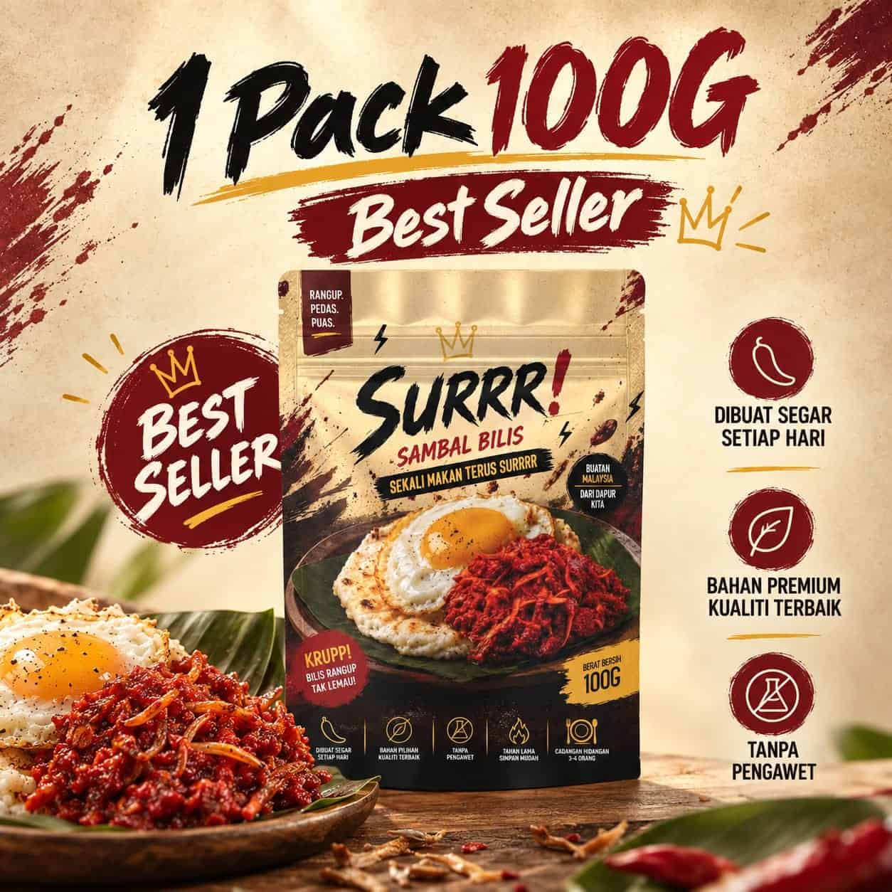 1 PAKET 100G